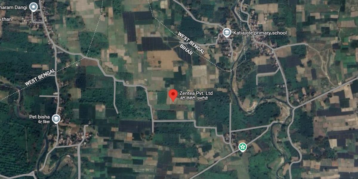 Darjeeling Tea Gardens Location Map